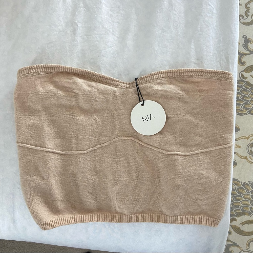 NWT NIA Knit Cropped Tube Top Bandeau